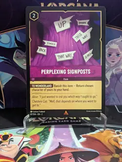 Disney Lorcana Perplexing Signposts 67/204 Rise of the Floodborn NM - Image 1