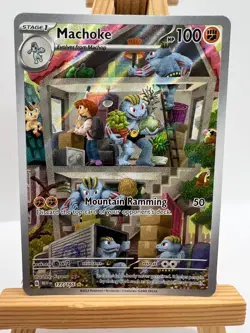 Pokemon TCG - S&V 151 - 177/165 Machoke - Illustration Rare - NM/M #2 - Image 1