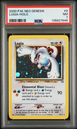 2000 POKEMON NEO GENESIS #9 LUGIA-HOLO PSA 7 - Image 1