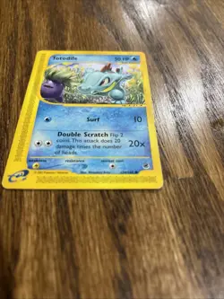 Pokemon Card - Totodile 134/165 - Expedition - E-Reader - LP+ - Image 3