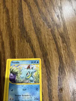 Pokemon Card - Totodile 134/165 - Expedition - E-Reader - LP+ - Image 4