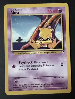 Abra Pokemon Common Card Legendary Collection 67/110 - 2002 - Image 1