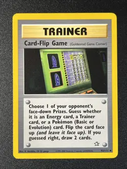 Card-Flip Game (Goldenrod Game Corner) 92/111 Neo Genesis Regular LP - Image 1