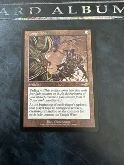 MTG Nemesis Nemesis Tangle Wire LP Magic The Gathering Card - Image 1