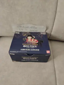 Bandai One Piece Card Game OP-01 Romance Dawn Booster Box, English, White Bottom - Image 1