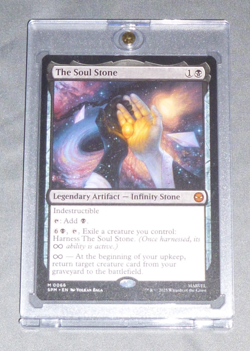 MAGIC THE GATHERING MTG: 1x MYTHIC RARE MARVEL SPIDERMAN THE SOUL STONE NM/M - Image 1