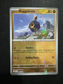 Pokemon White Flare English Roggenrola Master Ball Holo 046/086 NM - Image 1