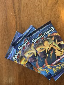 Pokemon XY Evolutions Booster Pack Lot - Charizard Artwork x3 - Factory Sealed - Image 5