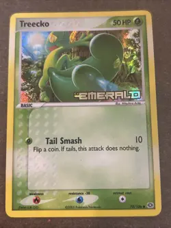 Pokemon Treecko 70/106 Reverse Holo EX Emerald - Image 1