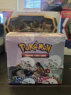Pokemon Sword & Shield Base Set SEALED Booster Box - Image 1