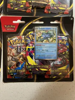 Pokemon TCG Mega Evolution Sealed 3-Pack Blisters Lot Of 4 4x Golduck - Image 3