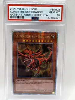 YuGiOh! - Slifer the Sky Dragon - LC01-EN002 - QCR - PSA Gem Mint 10 - Image 1