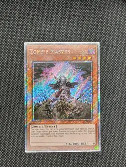 Yu-Gi-Oh! Zombie Master RA03-EN185 Platinum Secret Rare 1st Edition - Image 1