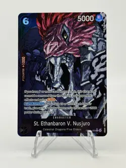 St. Ethanbaron V. Nusjuro (Alternate Art) OP13-080 Carrying On His Will Foil - Image 1
