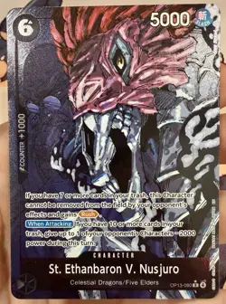 St. Ethanbaron V. Nusjuro Alternate Art English NM OP13-080 Carrying On His Will - Image 1