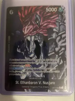 St. Ethanbaron v. Nusjuro (Alternate Art) OP13-080 Carrying On His Will Foil - Image 1