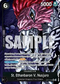 St. Ethanbaron V. Nusjuro (Alternate Art) OP13-080 Carrying On His Will Foil - Image 1