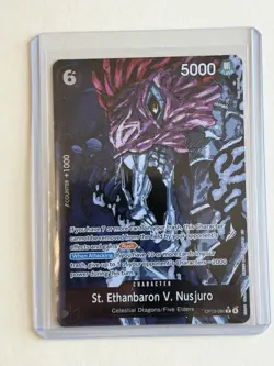 St. Ethanbaron v. Nusjuro (Alternate Art) OP13-080 Carrying On His Will Foil - Image 1