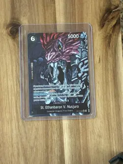 St. Ethanbaron V. Nusjuro (Alternate Art) OP13-080 Carrying On His Will Foil - Image 1