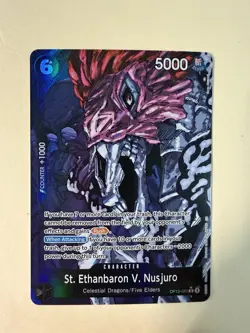St. Ethanbaron V. Nusjuro (Alternate Art) OP13-080 Carrying On His Will Foil - Image 1