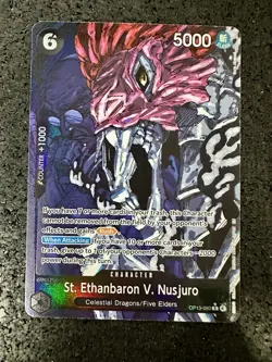 St. Ethanbaron V. Nusjuro (Alternate Art) OP13-080 Carrying On His Will Foil - Image 1
