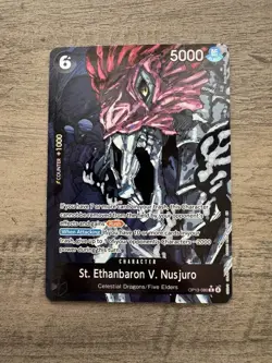 St. Ethanbaron V. Nusjuro (Alternate Art) OP13-080 Carrying On His Will Foil - Image 1