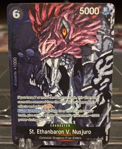 St. Ethanbaron V. Nusjuro (Alternate Art) OP13-080 Carrying On His Will Foil - Image 1