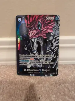 St. Ethanbaron V. Nusjuro (Alternate Art) OP13-080 Carrying On His Will Foil - Image 1