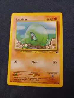 Pokemon Larvitar 57/75 Neo Discovery Set Regular Unlimited LP-MP - Image 1