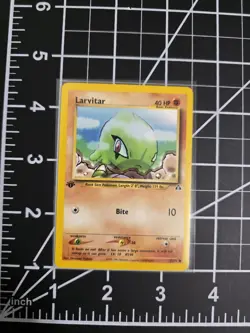 Larvitar 1st Edition 57/75 Neo Discovery WOTC Pokemon TCG Card *FREE SHIPPING* - Image 1