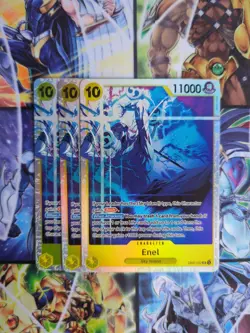 One Piece x3 Enel EB02 - 052 Super Rare NM/M Condition - Image 1