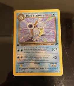 Pokemon TCG Dark Blastoise 20/82 Rare Non-Holo Card 1st Edition - Image 2