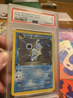 Pokemon TCG Dark Blastoise Holo Rare Card First Edition Psa Five - Image 1
