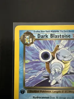 Pokemon Dark Blastoise TCG Card 20/82 1st Edition Non-Holo - Image 3