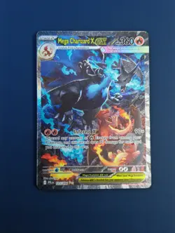 Pokemon Card Mega Charizard EX #125 Phantasmal Flames Full Art Holo - Image 1