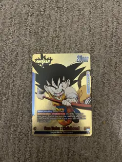 Son Goku : Childhood FB06-025 Gold Leader Dragon Ball Super card manga booster - Image 1