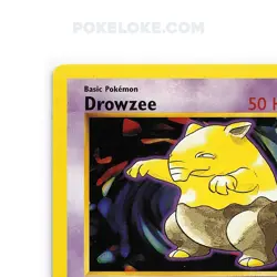 Pokemon Card Drowzee Shadowless 1st Edition Base Set Common 49/102 - NM - Image 4