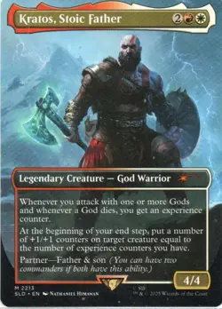 MTG: Secret Lair Drop Series: Kratos, Stoic Father: Lightly Played Condition - Image 1