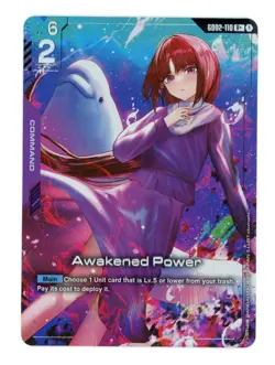 Gundam Card Game TCG Dual Impact Awakened Power GD02-110 R+ Full Art Foil - Image 1