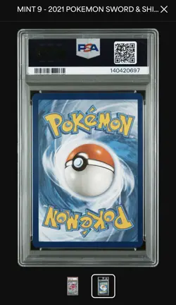 Pokemon Gengar VMAX Alternate Art Secret Rare 271/264 Fusion Strike PSA 9 Holo - Image 2