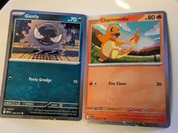 Pokemon TCG Charmander 020/217 & Gastly 123/217 Cosmo Holo Promo Ascended Heroes - Image 1