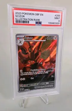 Scizor 205/197 PSA 9 Pokemon Obf En Obsidian Flames 2023 Illustration Rare - Image 1