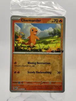 2023 Pokemon 004/165 Charmander EB Games Promo Stamped AUS/NZ Exclusive SEALED - Image 1