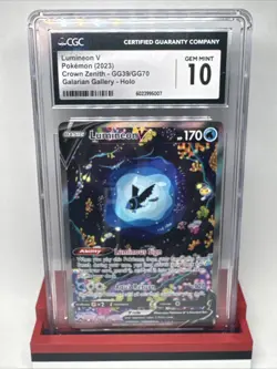 Pokemon TCG Lumineon V GG39/GG70 Ultra Rare Holo Crown Zenith 2023 CGC GEM MT 10 - Image 1