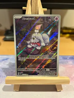 Greavard 214/198 Holo Pokemon TCG Scarlet Violet Base Set Illustration Rare NM - Image 1