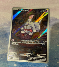 Greavard 214/198 Holo Pokemon TCG Scarlet Violet Base Set Illustration Rare NM - Image 2