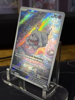 Pokemon Greavard Illustration Rare SV01: Scarlet & Violet Base Set 214/198 NM - Image 2