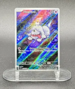 Greavard 214/198 IR Pokemon Scarlet & Violet Base Set Illustration Rare Holo NM - Image 2