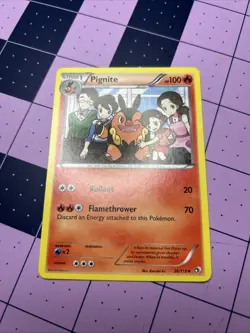 Pokemon Pignite TCG Legendary Treasures 26/113 Regular Uncommon Card - Image 1