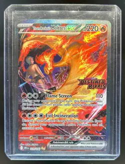 2025 Pokemon SV Destined Rivals Team Rocket's Moltres ex Stamp Promo #229/182 - Image 1